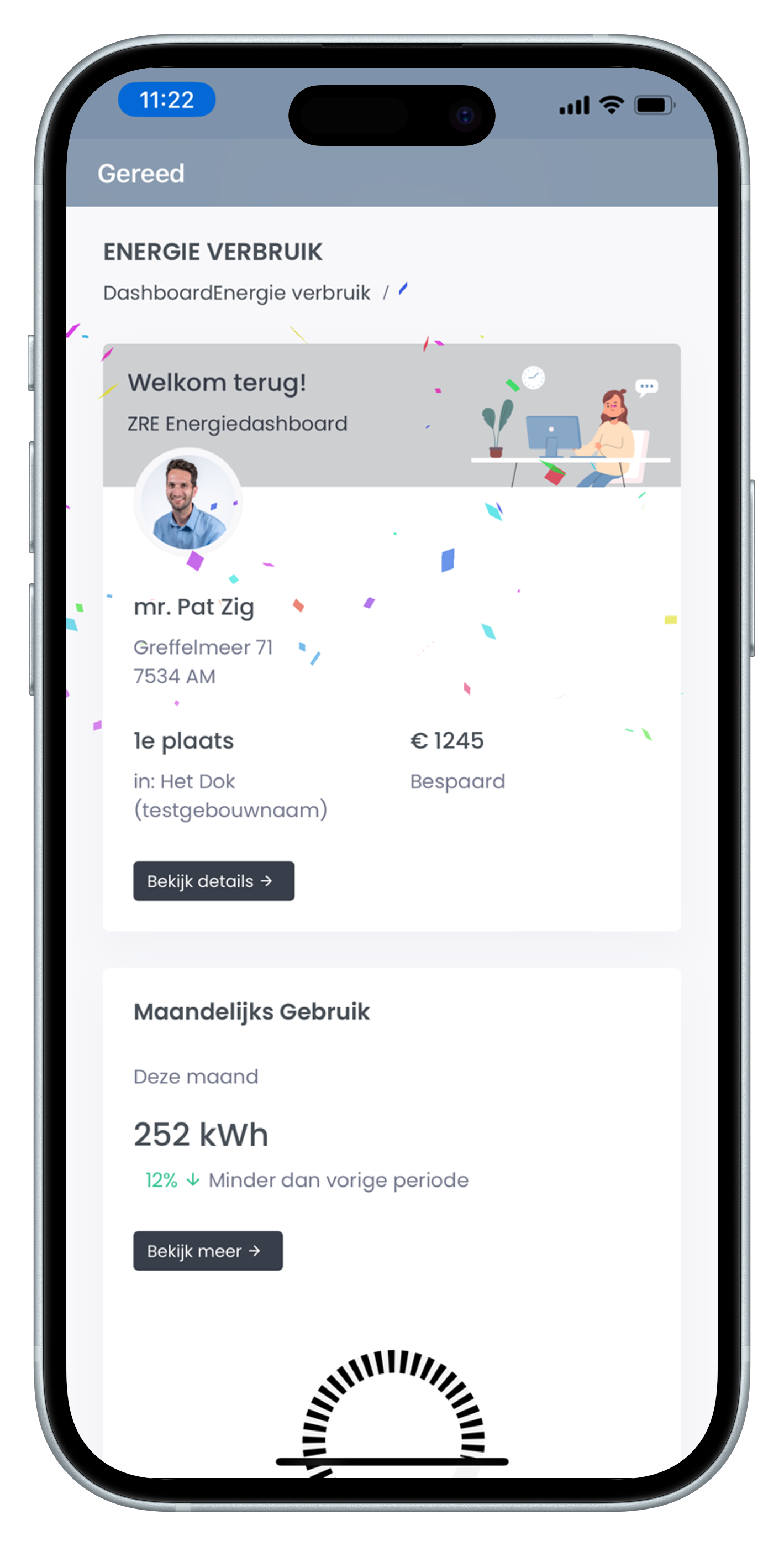 Zig app — consumption dashboard